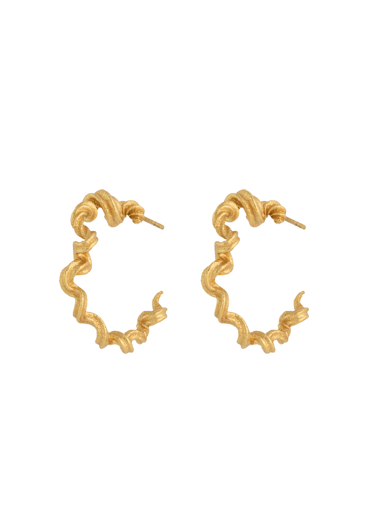 House Of Vincent - Asphodele Hoop Earrings - Gilded main image 1
