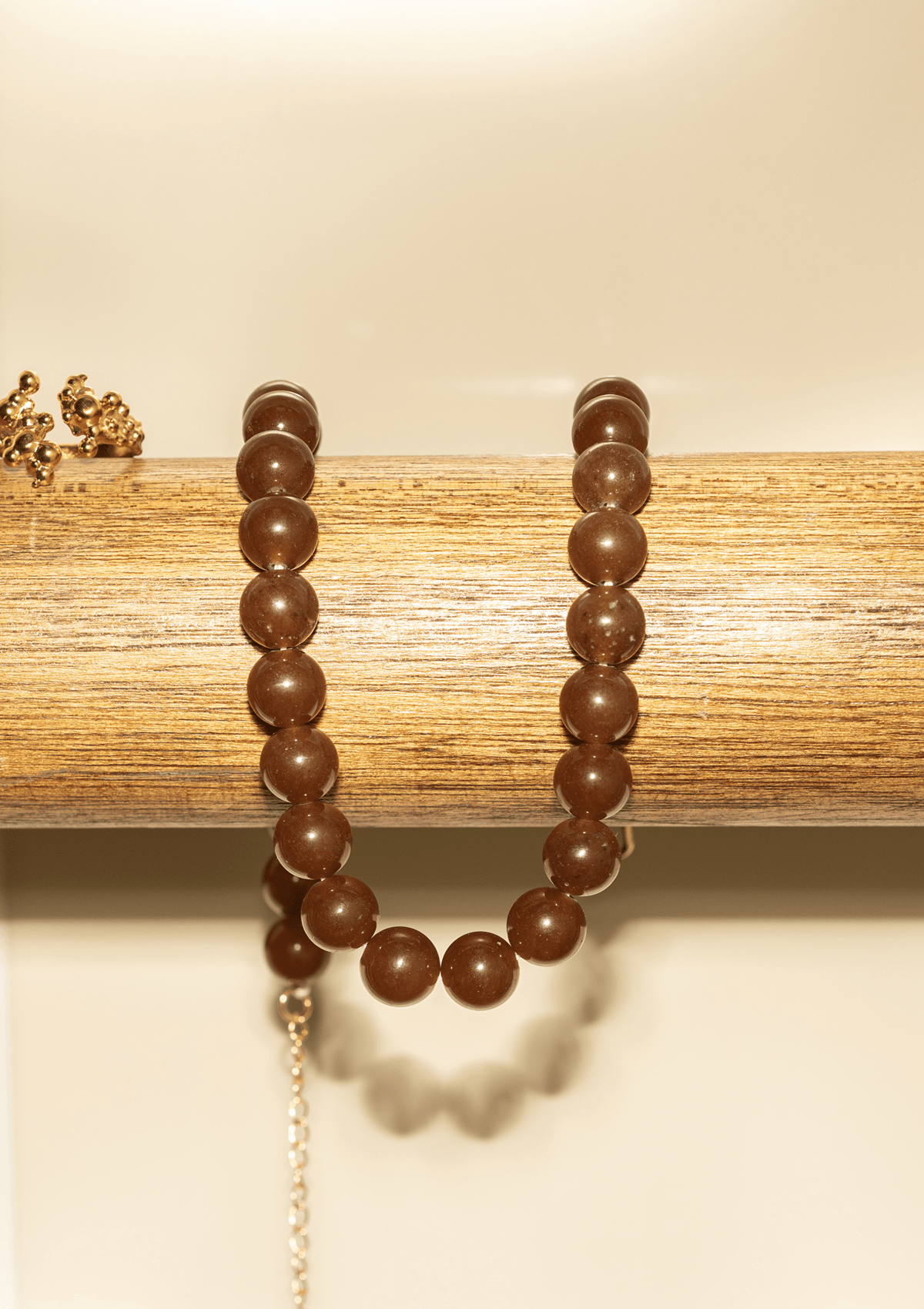 CANDY CORAL HAZEL M NECKLACE DARK BROWN FORGYLDT