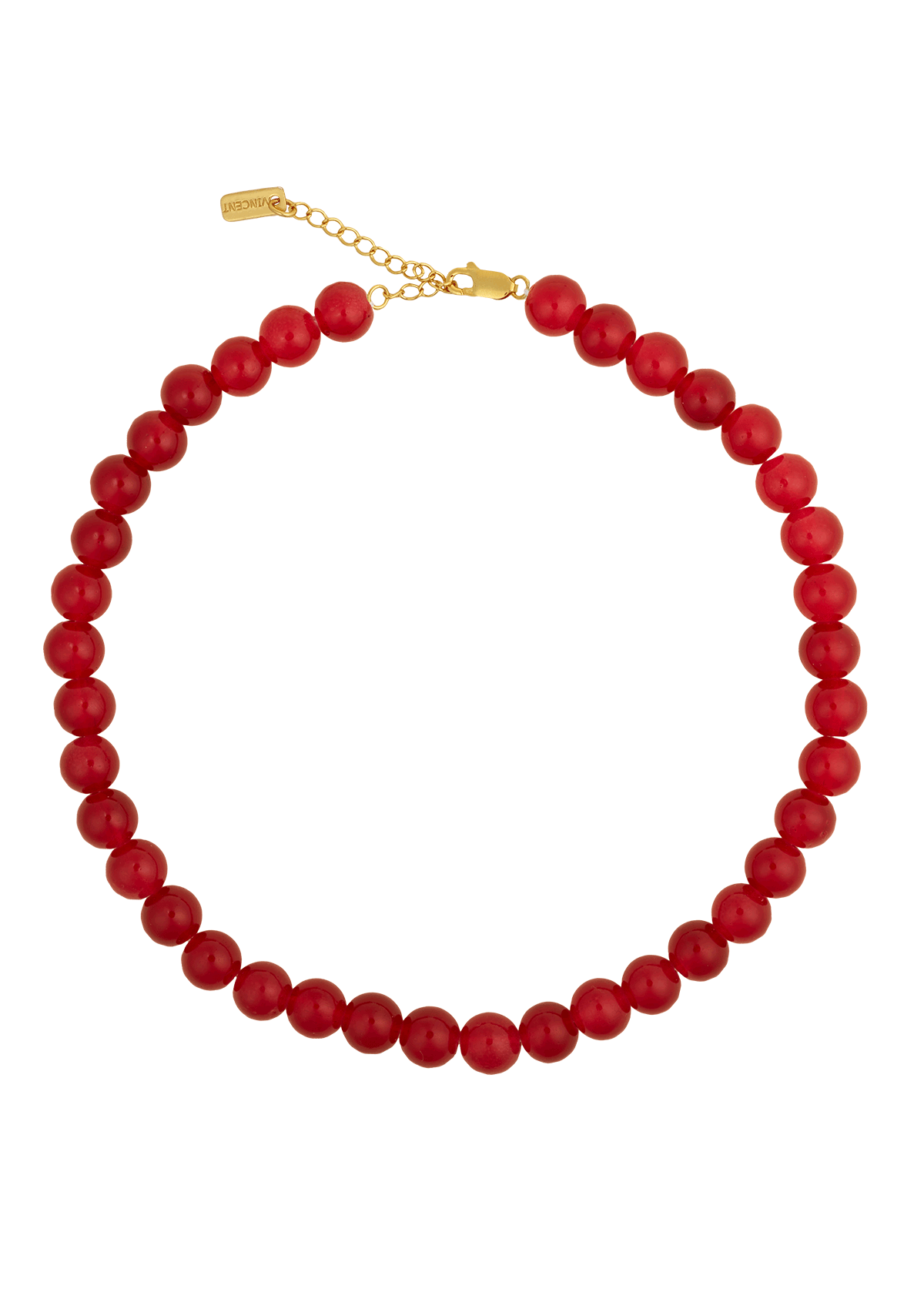 CANDY CORAL BERRY HALSKÆDE RED FORGYLDT