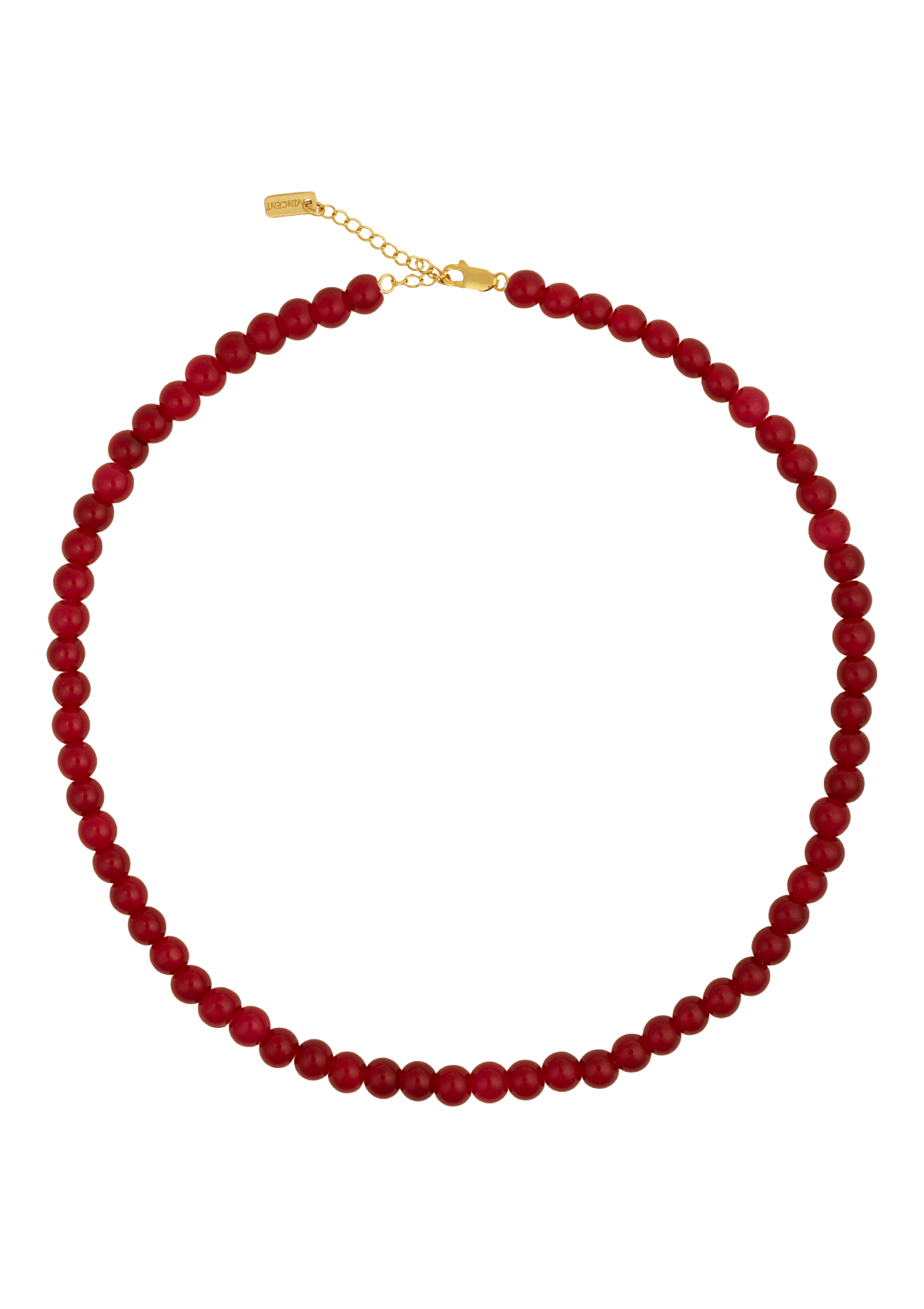 CANDY CORAL BERRY HALSKÆDE RED FORGYLDT