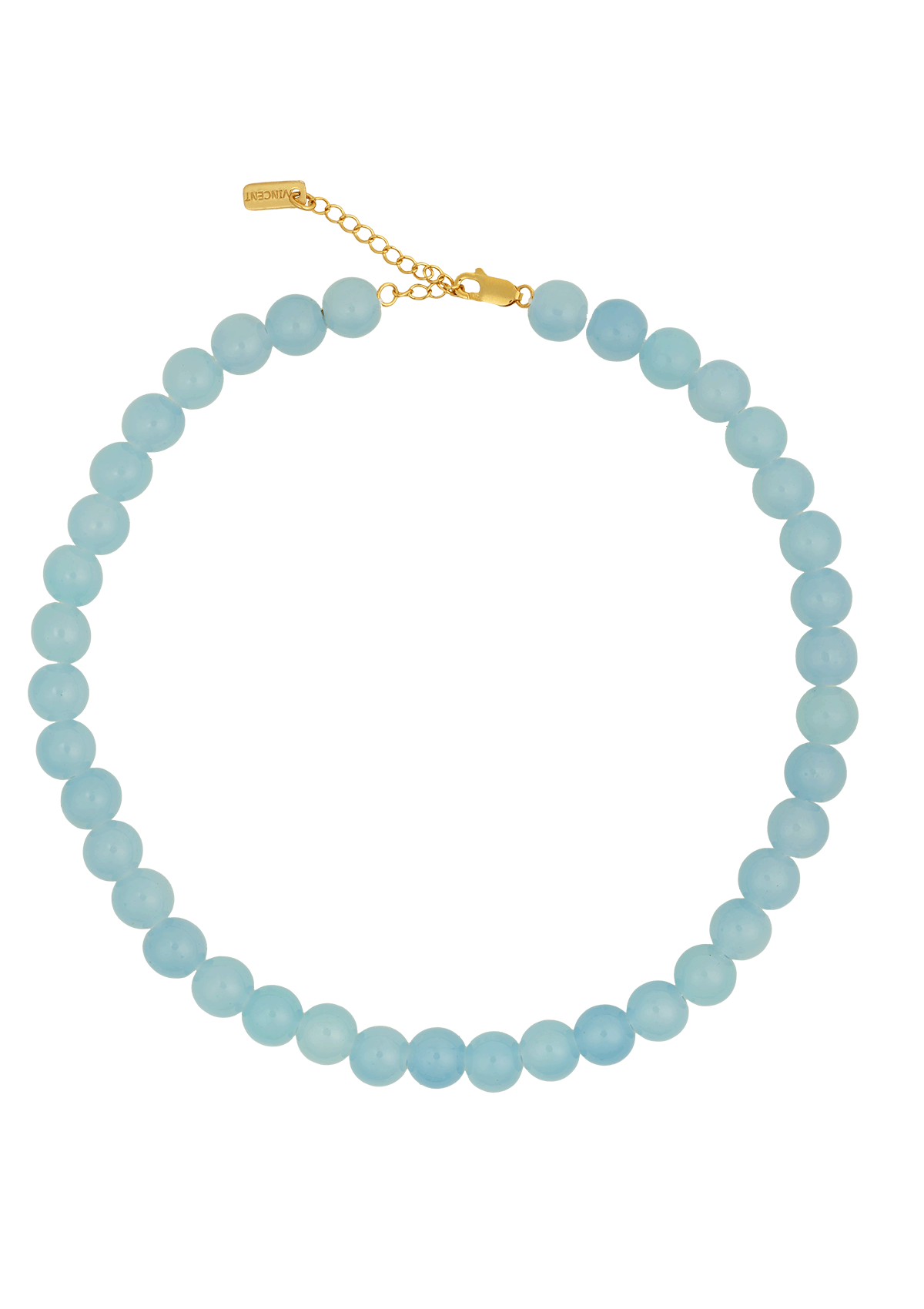 CANDY CORAL LAGOON HALSKÆDE LIGHT BLUE FORGYLDT