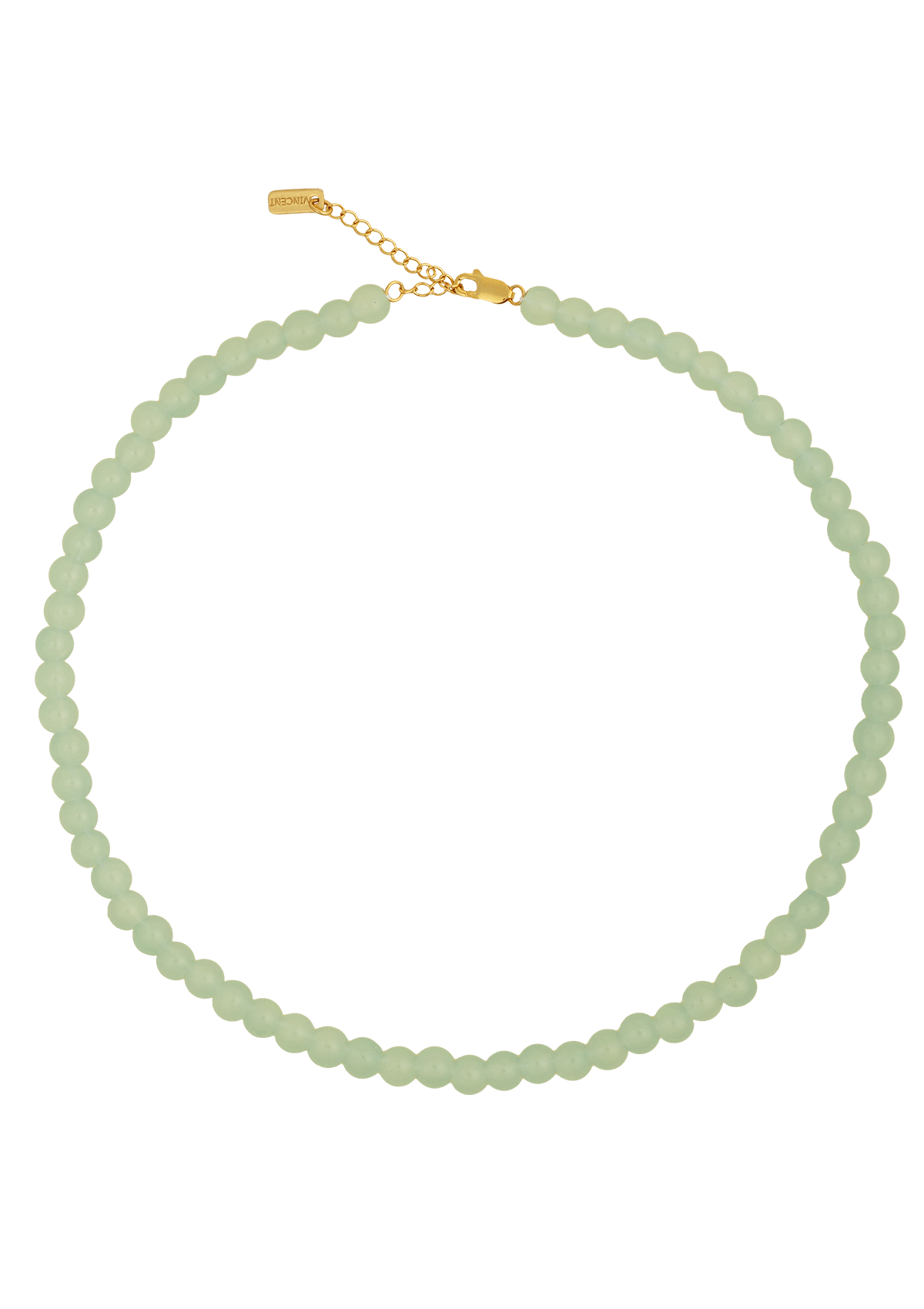 CANDY CORAL PISTACHIO HALSKÆDE LYSEGRØN FORGYLDT