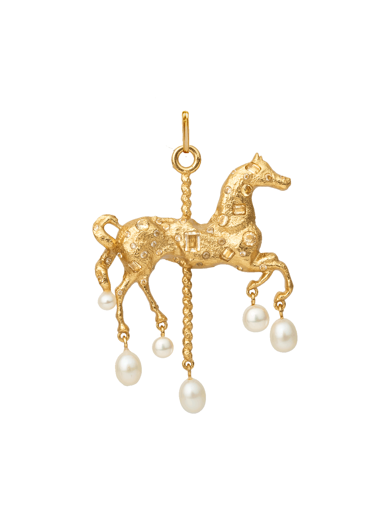 CARNIVAL EQUINE VEDHÆNG LYSEGUL FORGYLDT