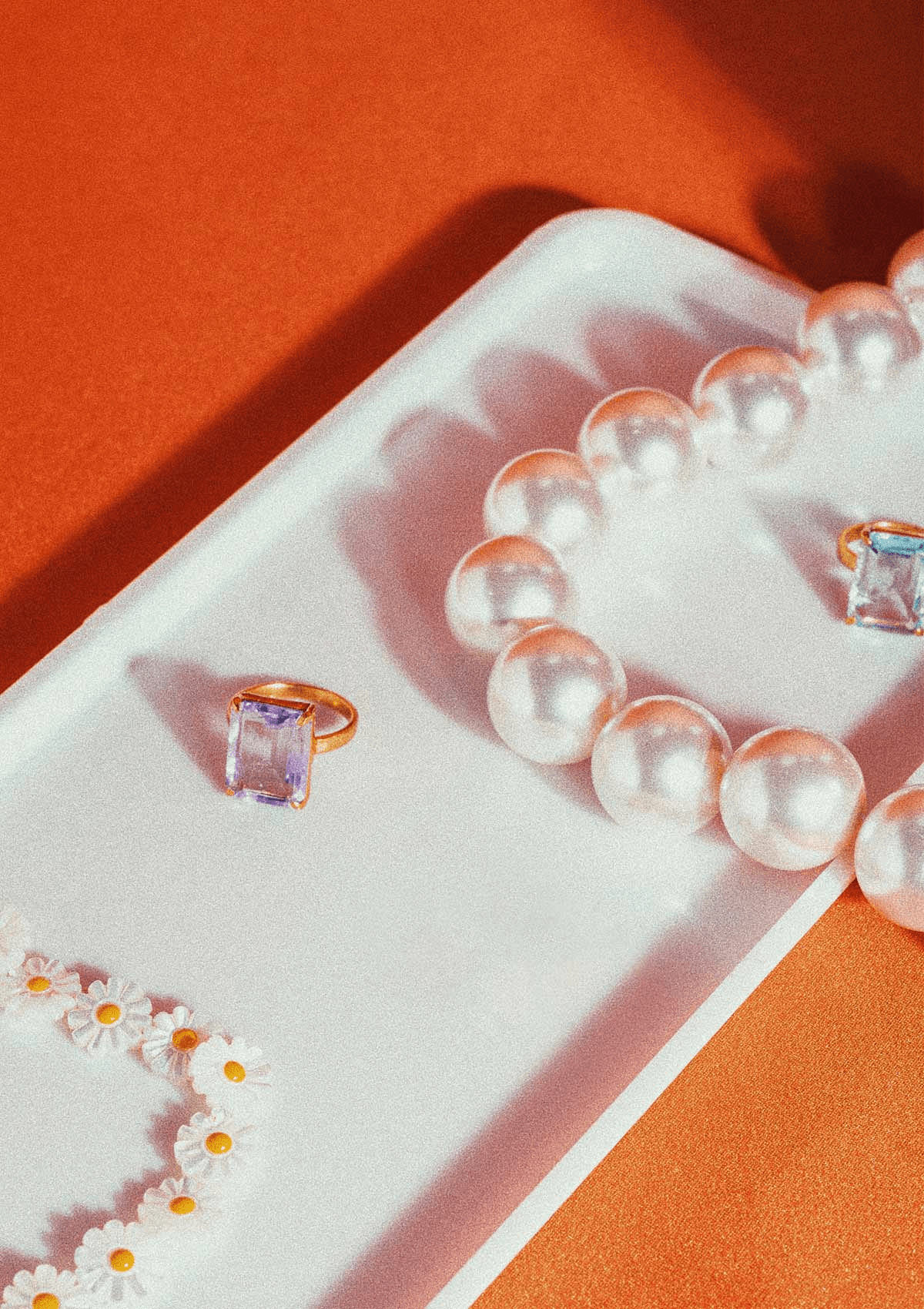 CANDY ROCK RING LILLA AMETYST FORGYLDT