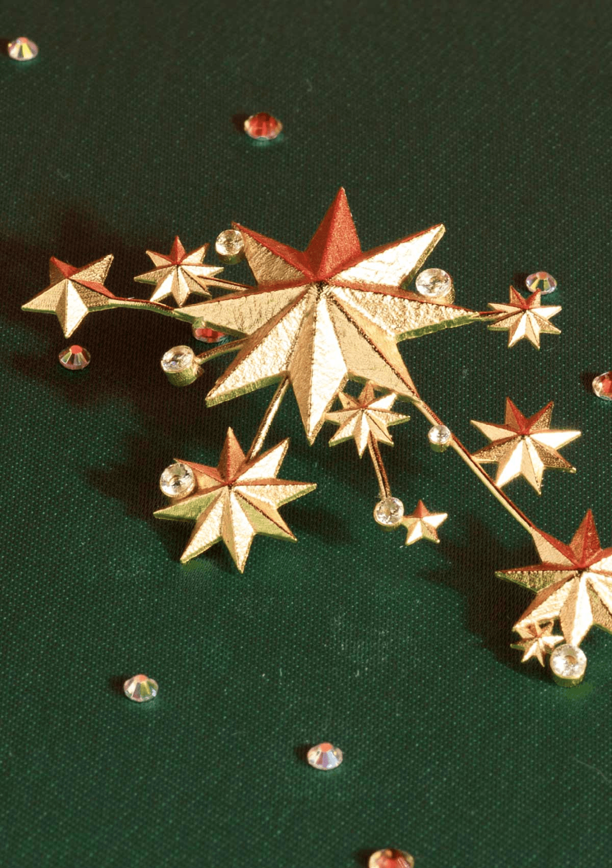 NIGHT POETRY ØRERINGE LYSEGUL FORGYLDT