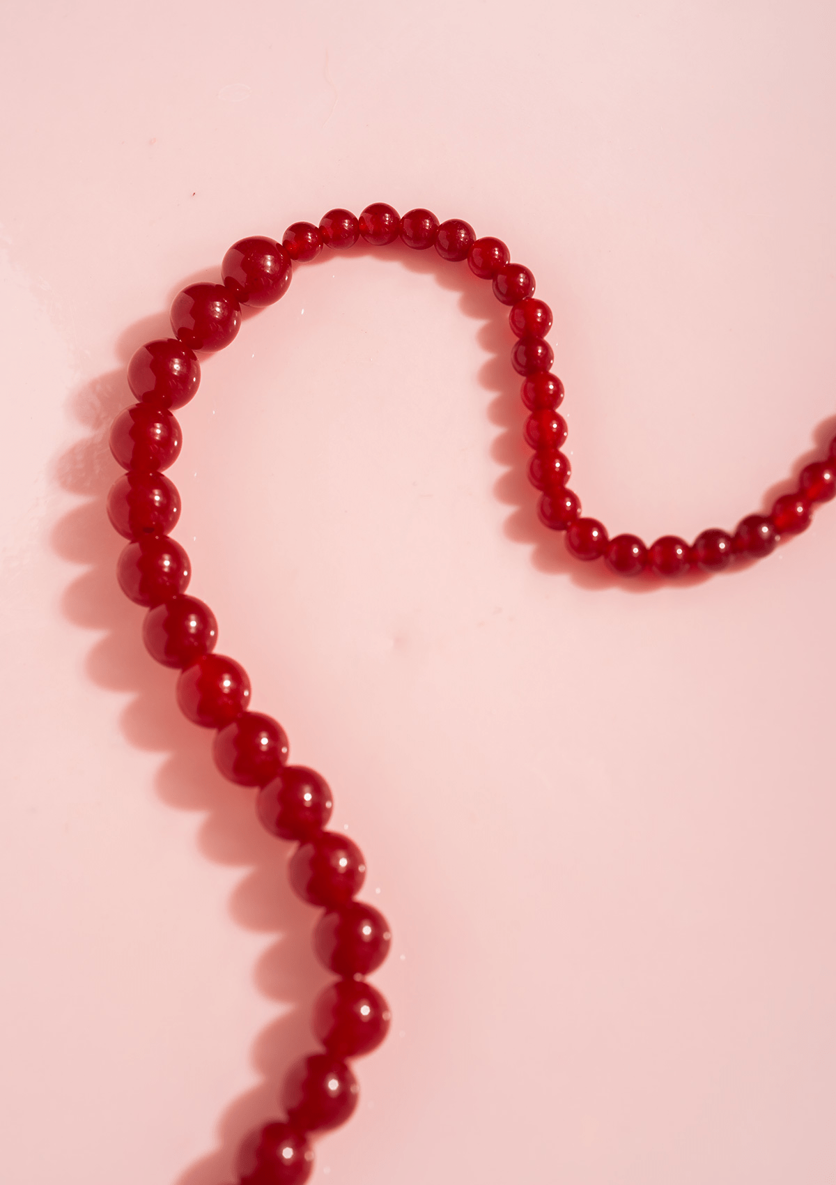 CANDY CORAL BERRY S/M HALSKÆDE RED FORGYLDT
