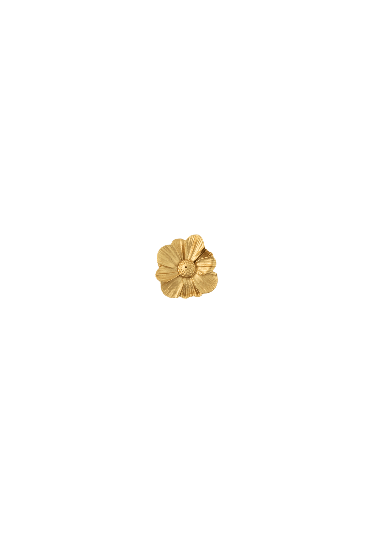 WILDFLOWER SPECKLE ØRERING SINGLE FORGYLDT