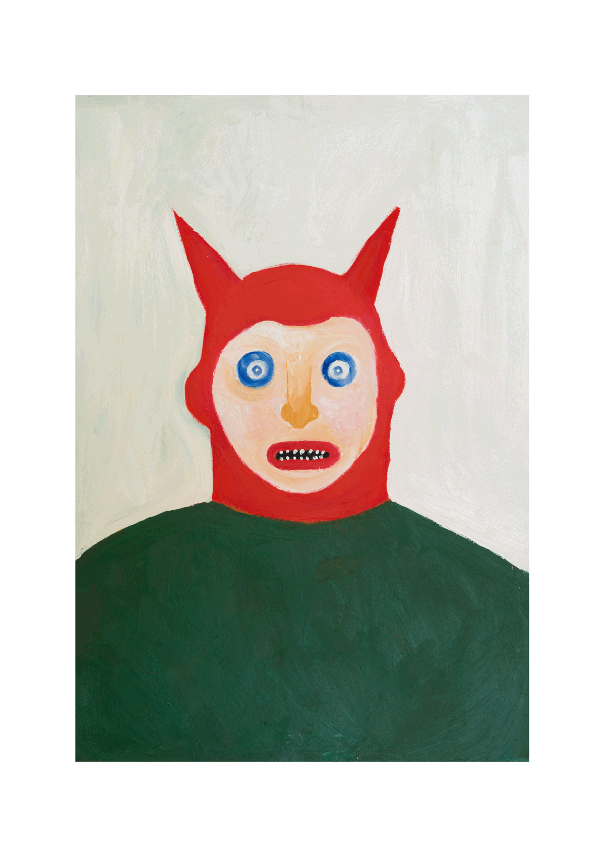 No. 20/30 - BORROWED HORNS, OIL ON PAPER