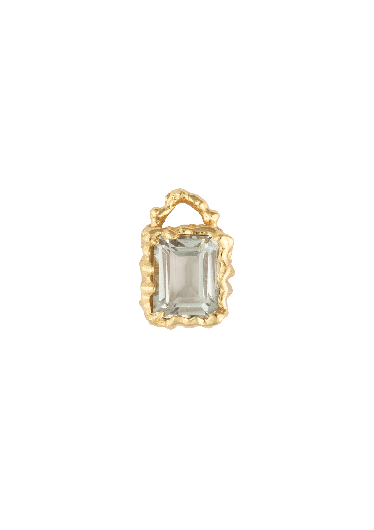 STRING OF PROSPERITY PENDANT GRØN AMETYST FORGYLDT