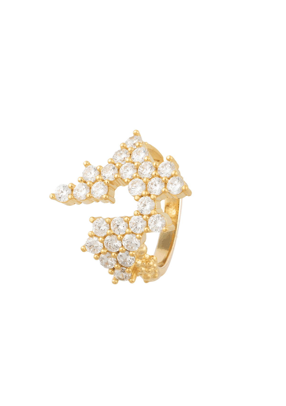 LACE ALLURE RING HVID FORGYLDT