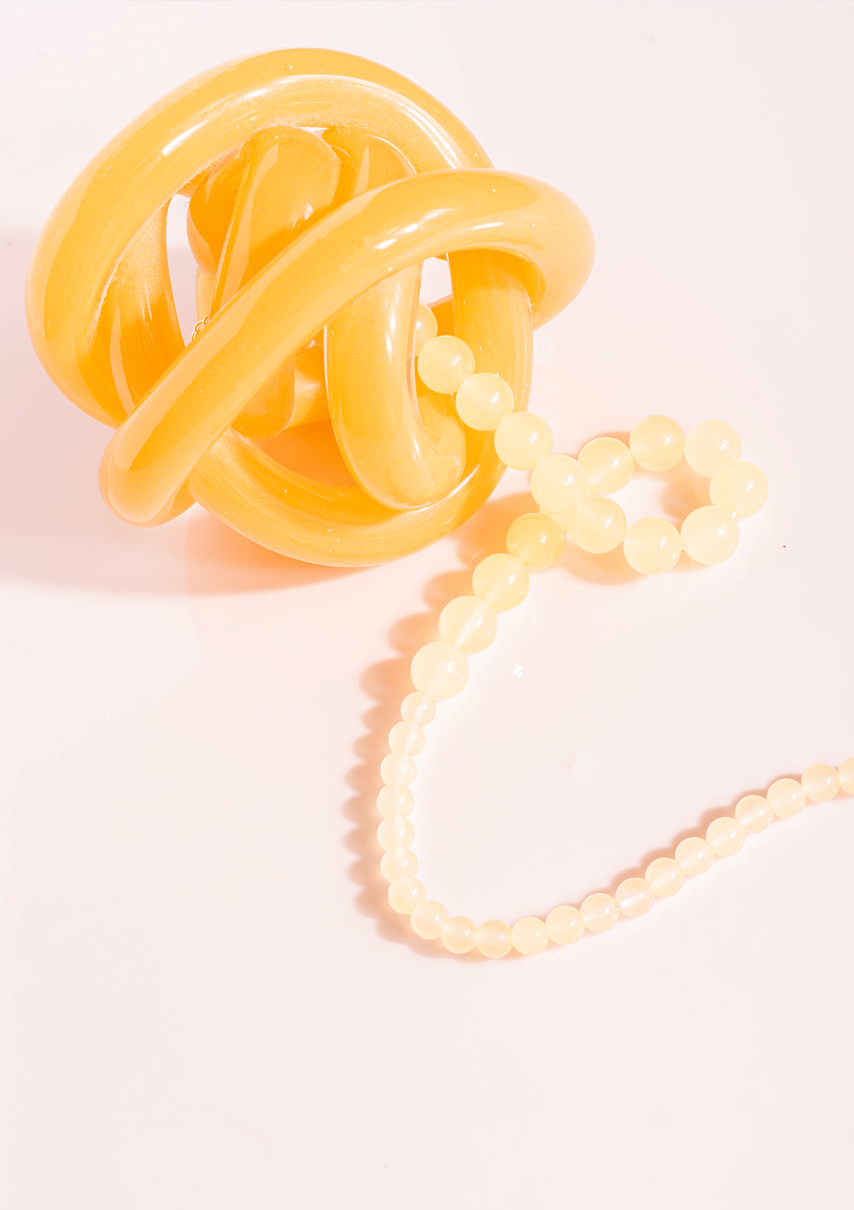 CANDY CORAL LEMON S/M HALSKÆDE GUL FORGYLDT