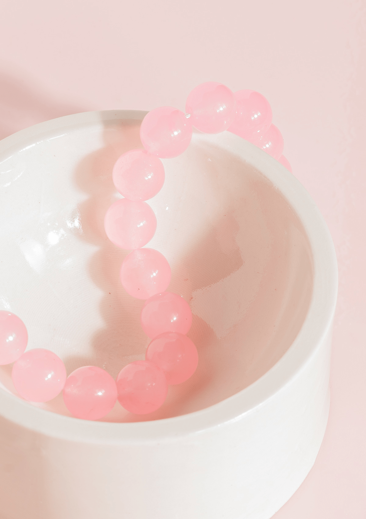 CANDY CORAL BLOSSOM M ARMBÅND LIGHT PINK FORGYLDT