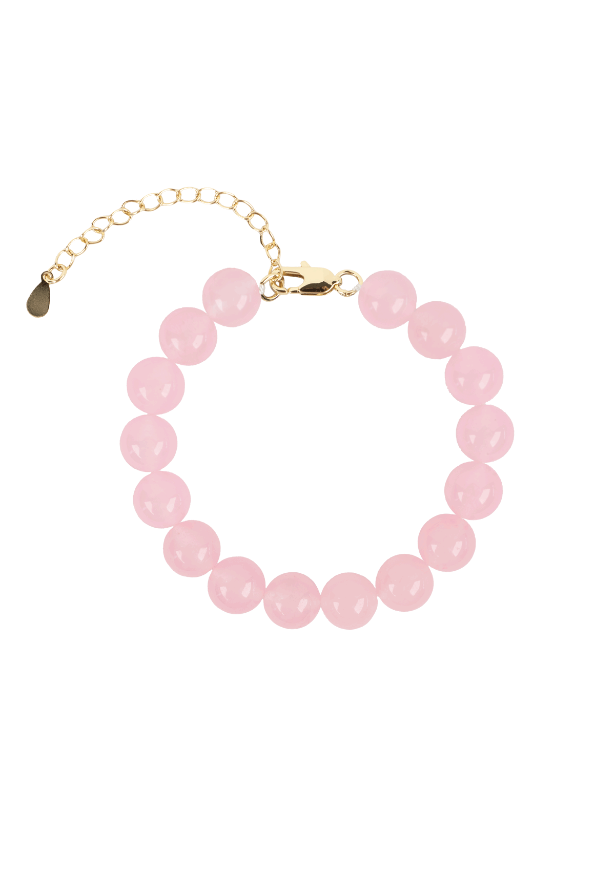 CANDY CORAL BLOSSOM M ARMBÅND LIGHT PINK FORGYLDT