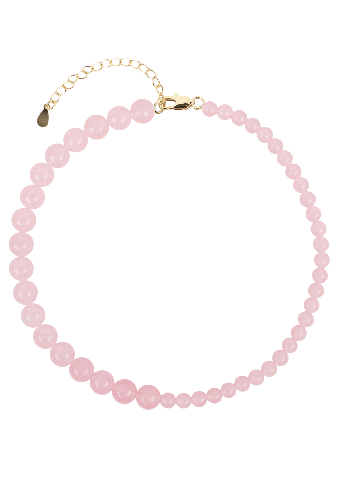 CANDY CORAL BLOSSOM S/M HALSKÆDE LIGHT PINK FORGYLDT