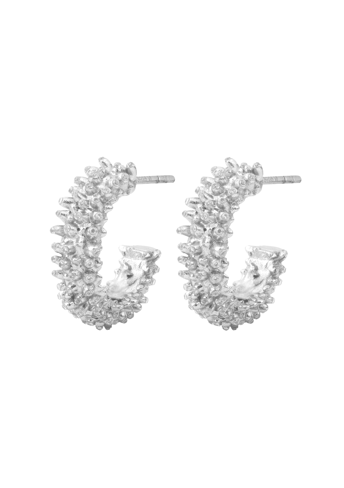 SPECTACLE HOOP EARRINGS SILVER LYSEGUL FORGYLDT