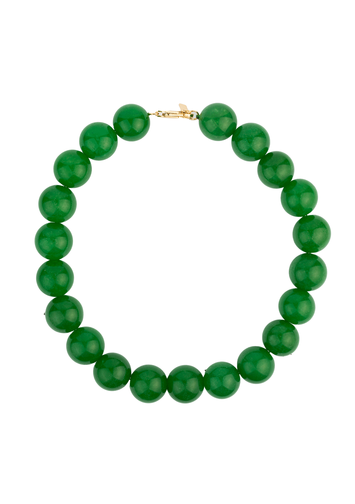 ARCADE FORTUNE CHOKER HALSKÆDE LUCID GREEN FORGYLDT