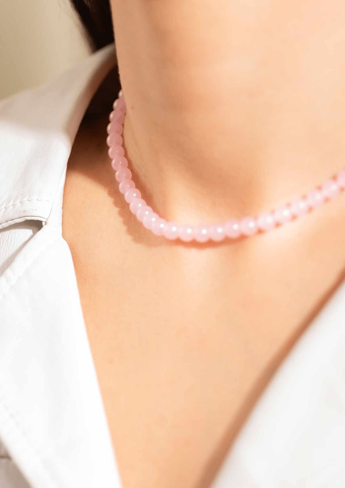 CANDY CORAL BLOSSOM S HALSKÆDE LIGHT PINK FORGYLDT