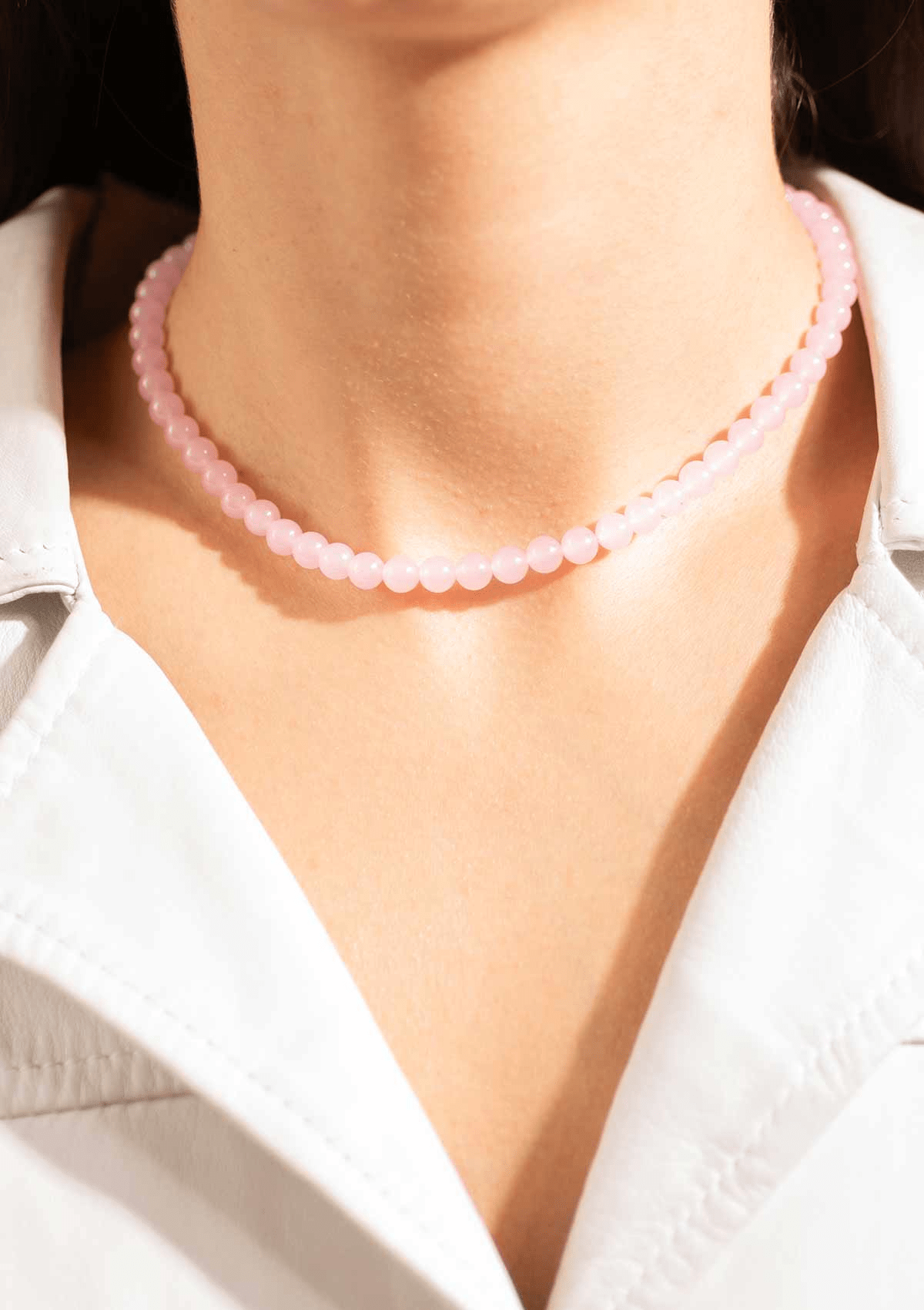 CANDY CORAL BLOSSOM S HALSKÆDE LIGHT PINK FORGYLDT