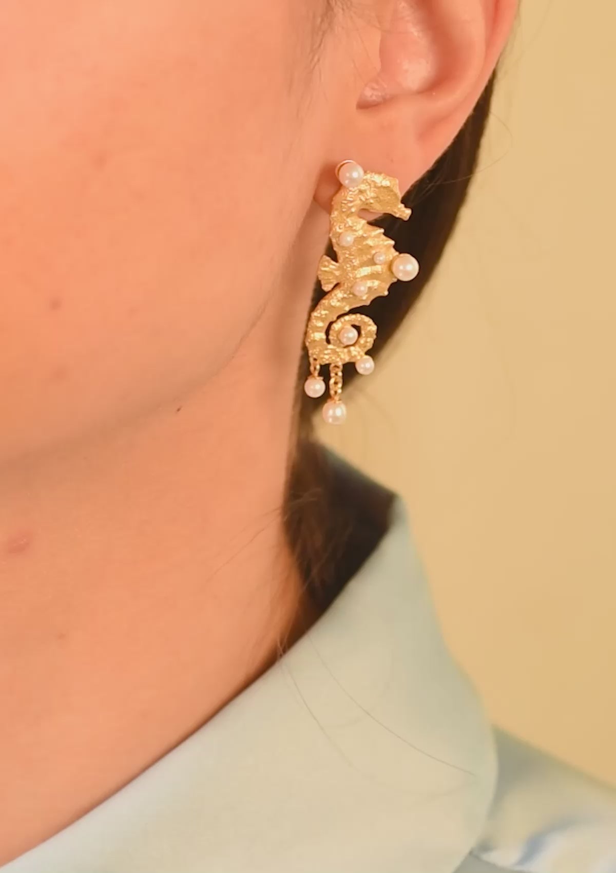 TIDE RIDER EARRINGS GILDED FORGYLDT