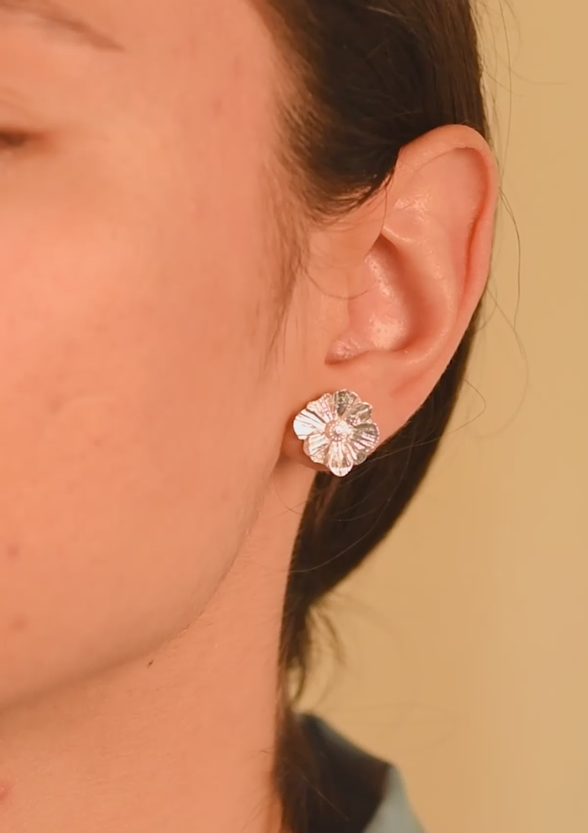 WILDFLOWER SPECKLE EARRINGS SILVER SØLV