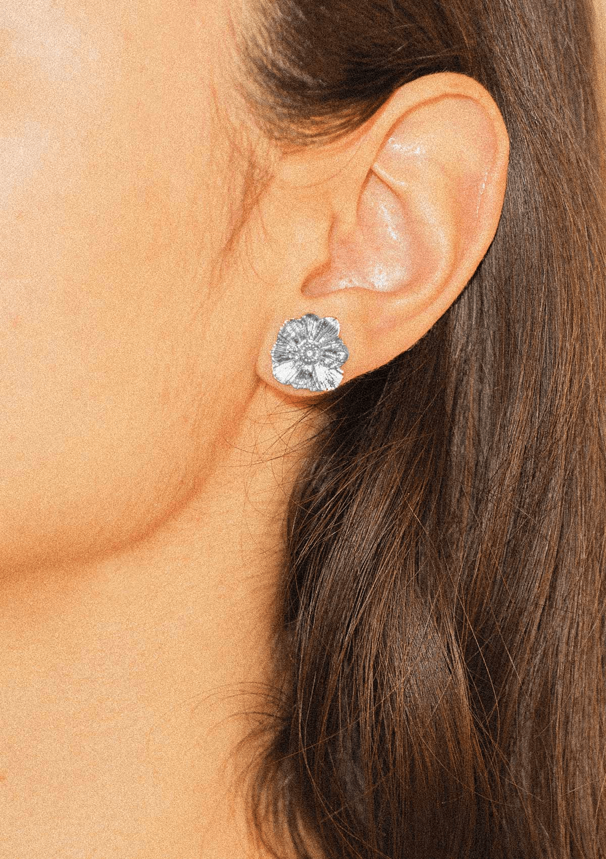 WILDFLOWER SPECKLE EARRINGS SILVER SINGLE SØLV