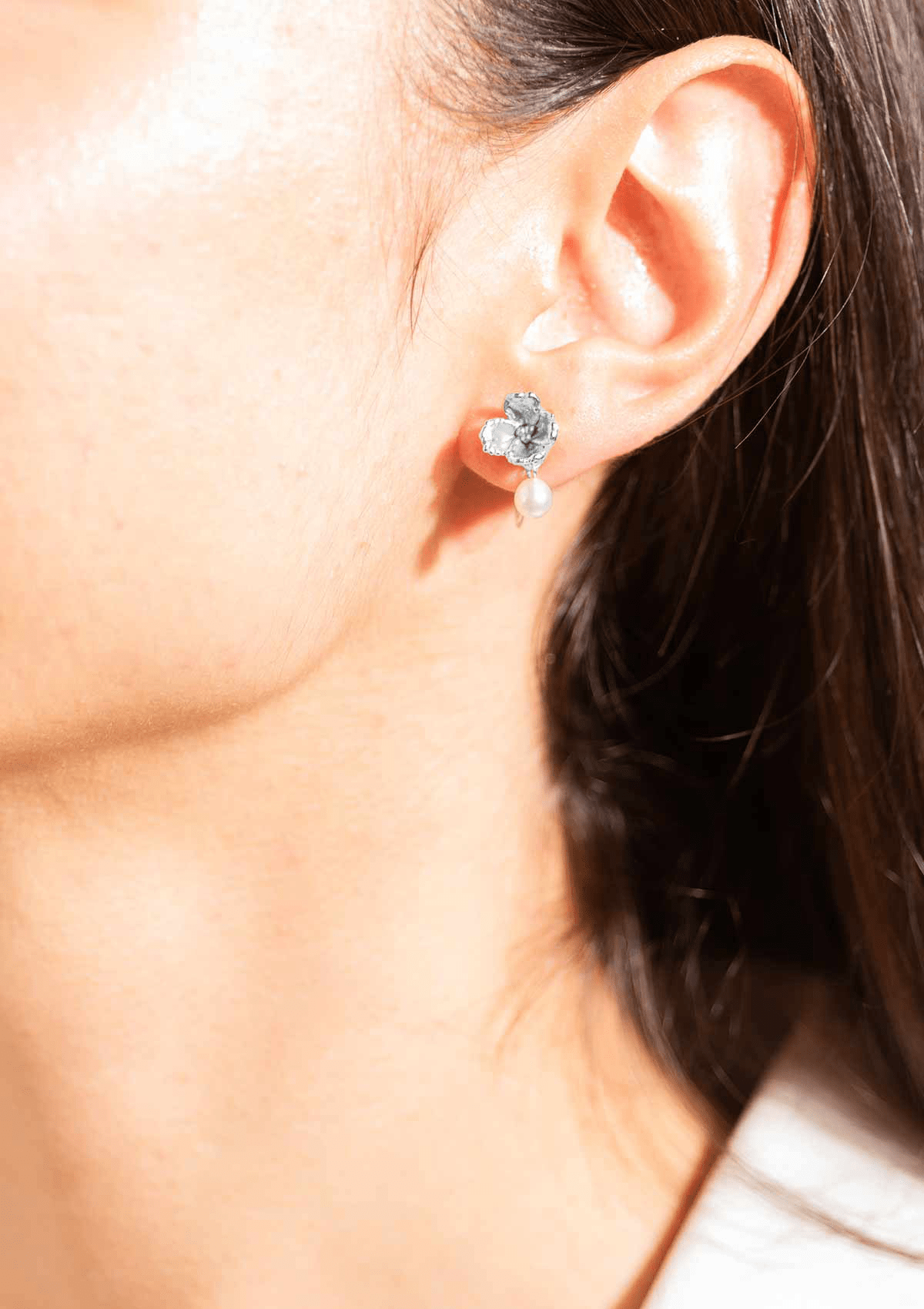 VENUS FLEUR VIDE ØRERINGE SØLV